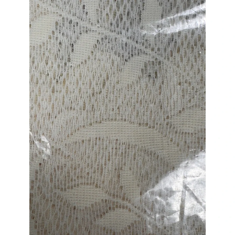 Heritage Lace Floriade Valance Ecru Jacquard Lace Curtain 60x18 Vintage USA Made